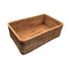 Bothyi Rattan Storage Basket Cosmetic Storage Box Decorative Organizer Box Container Bin for Bedroom Kitchen Supplies Bathroom Decor, 25cmx16.5cmx9cm view 2