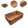 Bothyi Rattan Storage Basket Cosmetic Storage Box Decorative Organizer Box Container Bin for Bedroom Kitchen Supplies Bathroom Decor, 25cmx16.5cmx9cm view 3