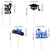 2025 Graduation Cupcake Toppers Glitter Diploma Done Grad Cap Cupcake Toppers Decoration for Class of 2025 Celebrate Graduation Theme Party Supplies view 2