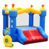 Puligoth Inflatable Bounce House for Kids: Toddler Bouncy House with Slide for Indoor & Outdoor Backyard Birthday Party - Portable Small Bouncy Castle with Blower, Storage Bag and Stakes for Kids 3-6 view 1
