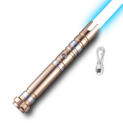 Happybuy Lightsaber, Dueling Light Saber with 12 RGB Colors, FX Sound and Realistic Handle, Rechargeable Light Up Swords Saber for Adults and Kids, Christmas Day