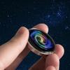 Spin Top,Spinning Top Starry Mini Luminous Stainless Steel Stress Relief Spin Top Polished Portable Spinning Tops for Adults Kids Spinning Top Toy, Style 2 view 3