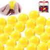 Lottery Balls, 50pcs Bingo Balls Hollow Lottery Balls Smooth Vibrant Raffle Balls Round Lottery Balls for Party Game, Balls Only, Yellow view 3