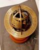 Antique Style Decorative Brass Armillary Sphere Globe with Wooden Base Astronomical Sundial 5 Inches view 2