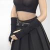 1/6 Scale Female Clothes Gloves Decoration for 12-inches Action Figure Body Doll, Female Action Figure Wrist Wraps Clothing 1/6 Girl Wrist Gloves Costume Accessory (Black, Long) view 1