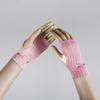 1/6 Scale Female Clothes Gloves Decoration for 12-inches Action Figure Body Doll, Female Action Figure Wrist Wraps Clothing 1/6 Girl Wrist Gloves Costume Accessory (Light Pink, Short) view 1