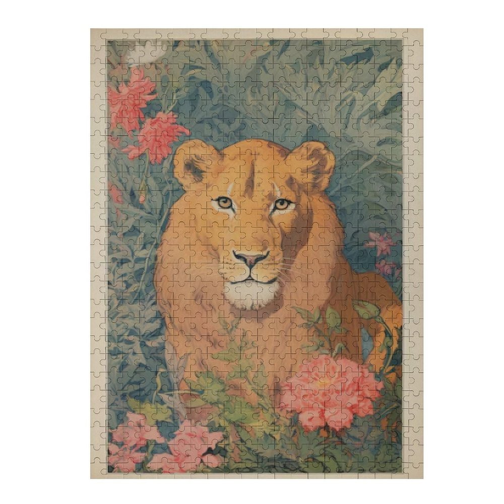 1000 Pieces Puzzles for Adults Lions Jigsaw Puzzle for Adults Elderly Challenging Family Activity Game Gift for Family Friends Men Women Seniors