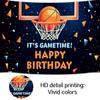 10X8ft Basketball Happy Birthday Backdrop Decorations Banner Boy Basketball Sport Theme Party Happy Birthday Home Indoor Banner Sports Theme Photography Background view 4