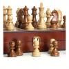 20" Extra Large Folding Chess Set - Walnut Wood Board & Weighted PVC Pieces - Portable Tournament Game for Adults, Travel, Gifts (Perfect for Beginners & Adults) view 3