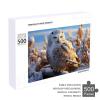 1000 Piece Puzzle for Adults Eagle Owl Perching On Snowy Jigsaw Puzzles 1000 Pieces Challenging Family Activity Great Gift Idea for Family Friends Difficult Puzzles view 2