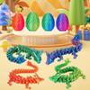 JOD 4PCS 3D Printed Dragon Eggs with Dragon Inside  Articulated Fidget Toys, Easter Dragon Eggs, Mystery Surprise Easter Eggs for Kids, Unique 3D Printed Animals, Home Decor and Gift Set(A) view 3