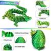 JOD 4PCS 3D Printed Dragon Eggs with Dragon Inside  Articulated Fidget Toys, Easter Dragon Eggs, Mystery Surprise Easter Eggs for Kids, Unique 3D Printed Animals, Home Decor and Gift Set(A) view 4