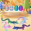 JOD 4PCS 3D Printed Dragon Eggs with Dragon Inside Articulated Fidget Toys, Easter Dragon Eggs, Mystery Surprise Easter Eggs for Kids, Unique 3D Printed Animals, Home Decor and Gift Set(C) view 3