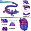 JOD 4PCS 3D Printed Dragon Eggs with Dragon Inside Articulated Fidget Toys, Easter Dragon Eggs, Mystery Surprise Easter Eggs for Kids, Unique 3D Printed Animals, Home Decor and Gift Set(C) view 4