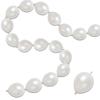 100 Pcs Quick Link Balloons White Metallic 6 inch, Latex Linking Balloons Pearl White for Balloon Wall/Arches/Chains, Birthday Party Wedding Anniversary Graduation Arch Party Decor view 1