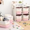 3 Pack Storage Basket for Shelves, Boho Cotton Rope Storage Bins with Heavy Tassel, Shelf Baskets Large Woven Baskets for Organizing, Cube Organizer Bins, Baby Laundry Basket for Clothes, Toys, Pets view 4