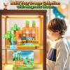 100PCS Magnetic Blocks - Build Mine Magnet World Forest Fox Adventure Set, Magnetic Craft Toys Kids Games for Boys Girls Age 3-5 5-7 8-12, Sensory Construction Outdoor Toys for Toddlers Birthday Gifts view 4