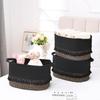 3 Pack Storage Basket for Shelves, Boho Cotton Rope Storage Bins with Heavy Tassel, Shelf Baskets Large Woven Baskets for Organizing, Cube Organizer Bins, Baby Laundry Basket for Clothes, Toys, Pets view 2