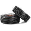 116mm 1.9 inch RC Tracked Rubber Tires Aluminum Beadlock Wheels Terrain Set 12mm Hex Fits Most 1/10 Tracked Vehicles Such as TRX-4 D90 D110 TF2 Tamiya CC01 AXI03007 Axial 90047 SCX10III R229 (Bronze) view 4