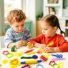 Dough Tool Kit,15 Pcs Basic Dough Play Tools Starter Set for Kids with Cutters,Roller,Rolling Pins,Scissors,Plastic Knife view 3