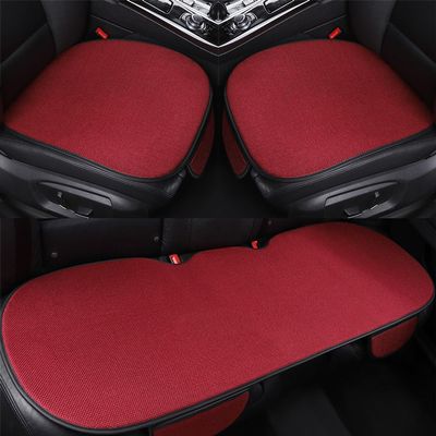 KJTYSDM Car Seat Cushion for Dacia Duster Sandero Logan, 5 Seats Four Seasons Comfortable Breathable Non-Slip Car Seat Cushion, Front and Rear Car Seat Pads,F Red