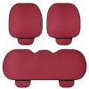 KJTYSDM Car Seat Cushion for Dacia Duster Sandero Logan, 5 Seats Four Seasons Comfortable Breathable Non-Slip Car Seat Cushion, Front and Rear Car Seat Pads,F Red view 2