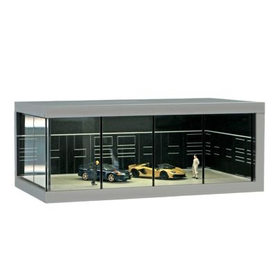 Vehicle Toy Organizer - Realistic Parking Lot Display Case, Stylish Car Collection Organizer for Display, Scratch-Resistant Cabinet for Model Preservation, Decorative Case for Car Enthusiasts