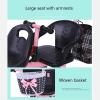 Baby Tricycle, Kids Tandem Tricycle with Double Seat and Canopy, Comfortable and Reversible Seat, Bicycle Twin Baby with Parent Handle Toddler Trike for 1-8 Years Old Kid(Blue) view 3