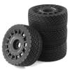 100mm 1/8 RC On-Road Tires and 15-Spokes RC Hard Plastic wheels High Grip Set 17mm Hex For 1/7 1/8 HPI VRX WR8 HSP Hobao Kyosho ARRMA Redcat Losi KM C3 CNE Ford W200 (Black) view 1