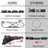 Electric Alloy Train Set for Kids Ages 4-8, Remote Control Metal Christmas Train Sets for Around The Tree, Trains Railway Kits w/Realistic Smoke,Sounds & Lights, Birthday Toys Gift for Boys Girls view 3