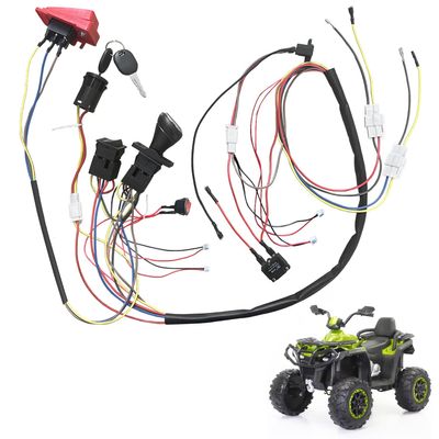 6V 12V 24V DIY Wire Harness Electric Conversion Kit for Kid's Ride On Toys Car,Set of Wire Harness Switch for Children Power Wheels Trax Upgrade Replacement Parts