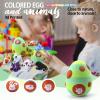 3D Printed mini Animals Egg with Mini Animal Toys Inside, Easter Basket Stuffers,Pre Filled Easter Eggs Bulk with Toys, Reusable Easter Basket Essentials Gifts, Easter Egg Hunt Supplies,Party Favors view 4