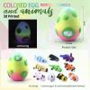 3D Printed mini Animals Egg with Mini Animal Toys Inside, Easter Basket Stuffers,Pre Filled Easter Eggs Bulk with Toys, Reusable Easter Basket Essentials Gifts, Easter Egg Hunt Supplies,Party Favors view 3