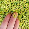 Large Avocado Polymer Clay Fake Sprinkles, Kawaii Fimo Jumbo Sprinkle Mix, Decoden Funfetti Jimmies for Crafts and DIY (30 gram bag) view 1