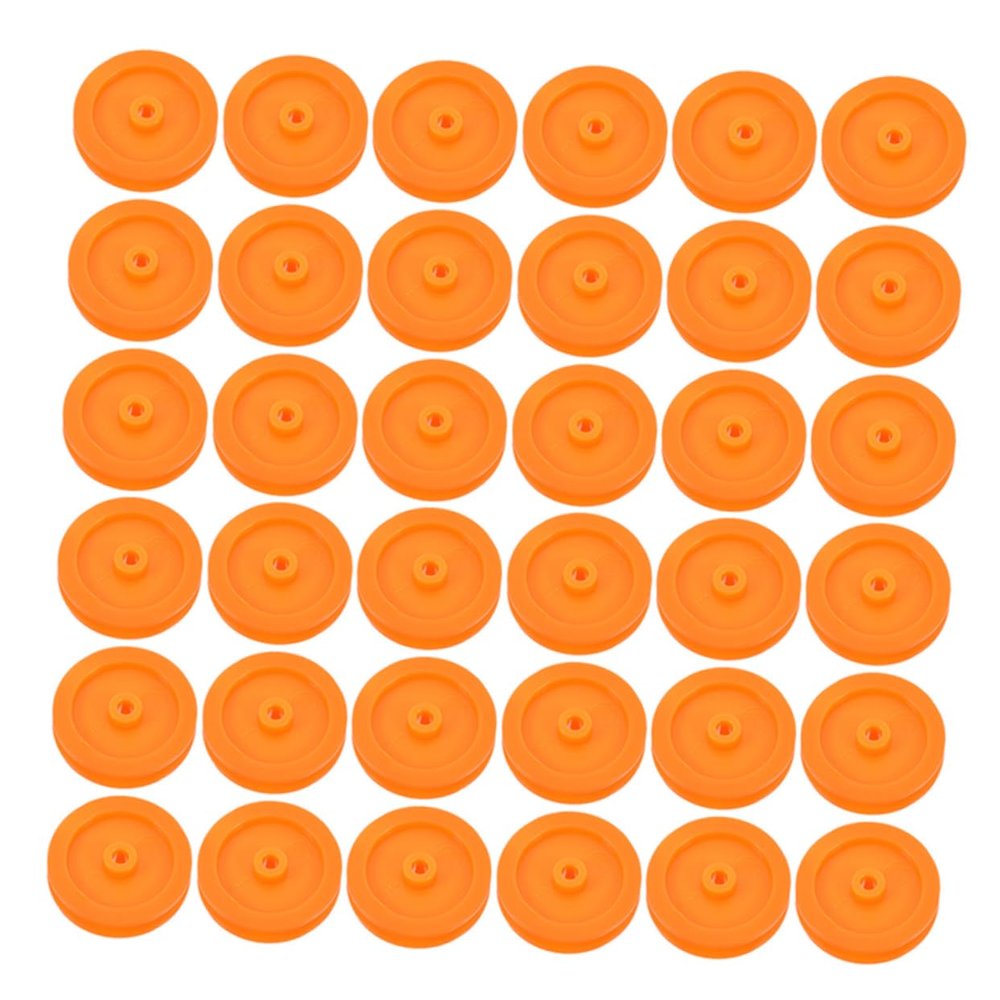 CIYODO 50pcs Plastic Pulley Wheel for Rc Car and Plane Accessories Versatile Parts for Upgrading and Fixing Toys Smooth Sliding for Enhanced Performance