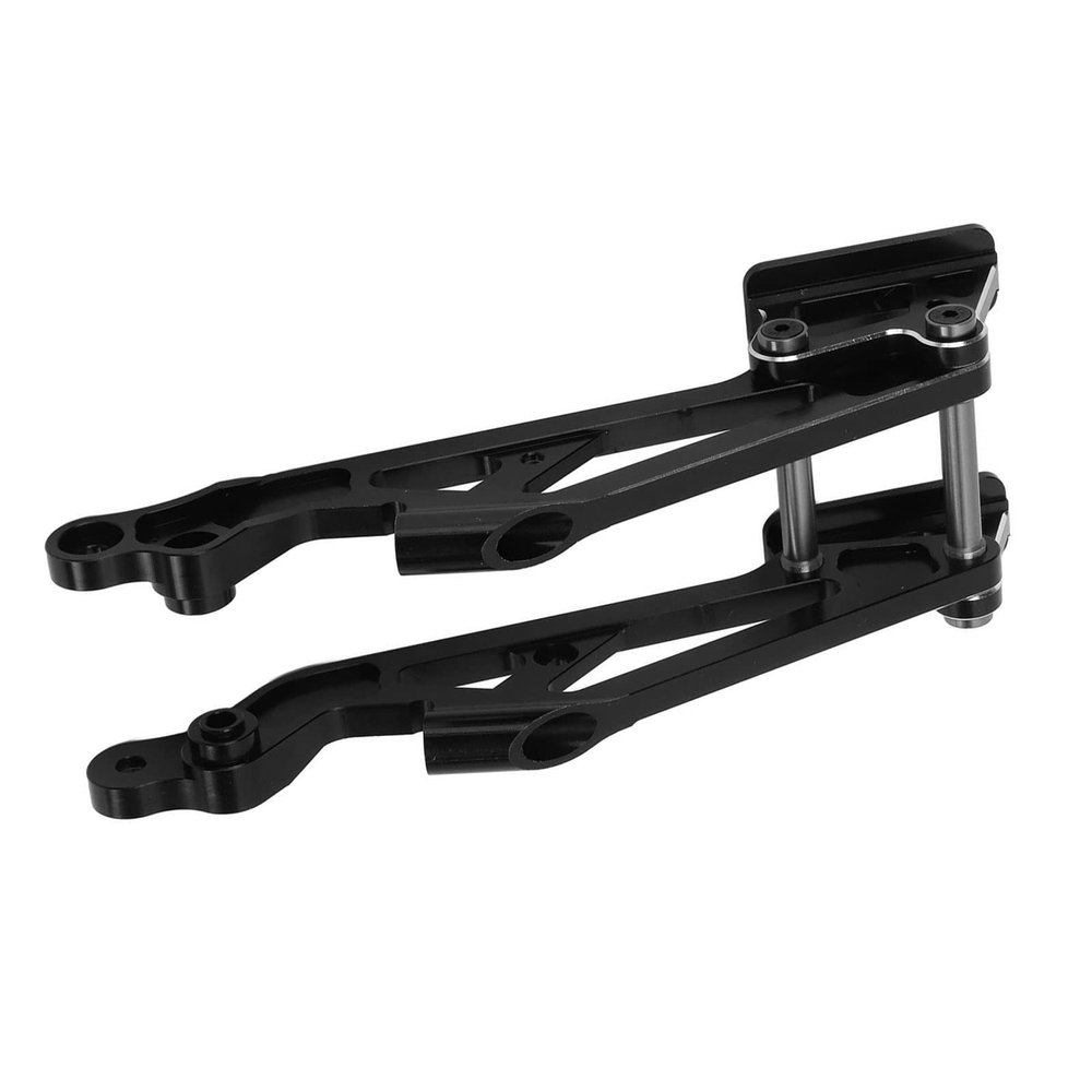 RC Rear Wing Mount Set Remote Control Car Upgrade Accessory for Arrma Kraton 1/8 Model (Black)