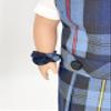 18 inch Doll Outfit-School Plaid Jumper Include Blouse and Hair Accessory/Add on Option: Sock and Shoe (Doll is not Included) (Dropped Waist Jumper,Sock,ShinyBlack Shoe, Plaid 41) view 3