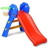 2 Step Indoors Kids Plastic Folding Slide with Basketball Hoop view 1