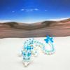 Glow in The Dark Crystal Dragon with Egg, 3D Printed Dragon, White and Blue Cherry Blossom Dragon, Home Office Decor Executive Desk Toys, Fidget ADHD Toy for Autism/ADHD - GD006 view 3