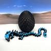 3D Printed Dragon, Glow in The Dark Dragon with Egg, Black and Blue Gemstone Dragon, Home Office Decor Executive Desk Toys, Fidget ADHD Toy for Autism/ADHD - GD010 view 1