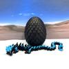 3D Printed Dragon, Glow in The Dark Dragon with Egg, Black and Blue Gemstone Dragon, Home Office Decor Executive Desk Toys, Fidget ADHD Toy for Autism/ADHD - GD010 view 2