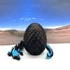 3D Printed Dragon, Glow in The Dark Dragon with Egg, Black and Blue Gemstone Dragon, Home Office Decor Executive Desk Toys, Fidget ADHD Toy for Autism/ADHD - GD010 view 4