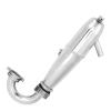 Engine Exhaust Pipe, Aluminum Alloy RC Engine Exhaust Tube Anti Deformation Tube for 1/8 Oil Truck view 1
