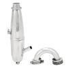 Engine Exhaust Pipe, Aluminum Alloy RC Engine Exhaust Tube Anti Deformation Tube for 1/8 Oil Truck view 2