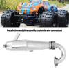 Engine Exhaust Pipe, Aluminum Alloy RC Engine Exhaust Tube Anti Deformation Tube for 1/8 Oil Truck view 4