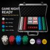 LOYCHIP 200 Piece Poker Chip Set 11.5g Iron Core with Case Kit Texas Holdem view 2