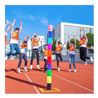Field Day Team Building Games, Teamwork Group Activities to Improve Leadership/Communication, Team Stacking Tower Game Kits(Green,10PCS)