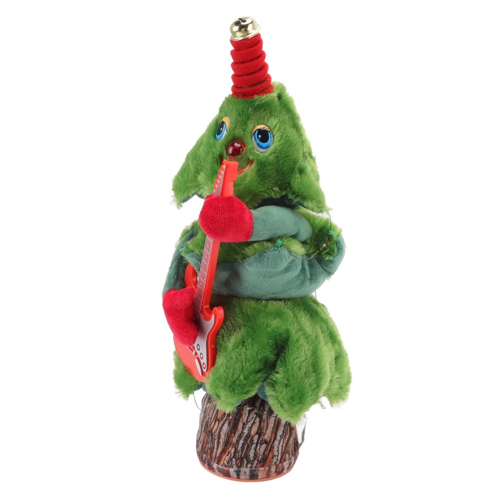 Dancing Christmas Tree Singing Singing 8 Songs Singing Electric for Toy to Table Sofa Bed Car (Guitar Stump Christmas Tree)
