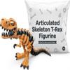 Articulated T-Rex Skeleton Figurine - Striking Dinosaur Desk Decor and Shelf Display for Unique Gifts - 3D Printed in Canada view 1