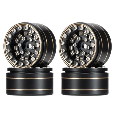 1 Inch Beadlock Wheel Rims Negative Offset Compatible With SCX24 1/24 1/18 RC Crawler AX24 K5 Blazer Enduro24